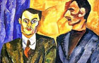 Кончаловский «Портрет Ю. П. Денике (Юрьева) и А. Д. Покровского»