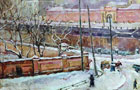 Александр Осмёркин «Ленинград. Фонтанка»